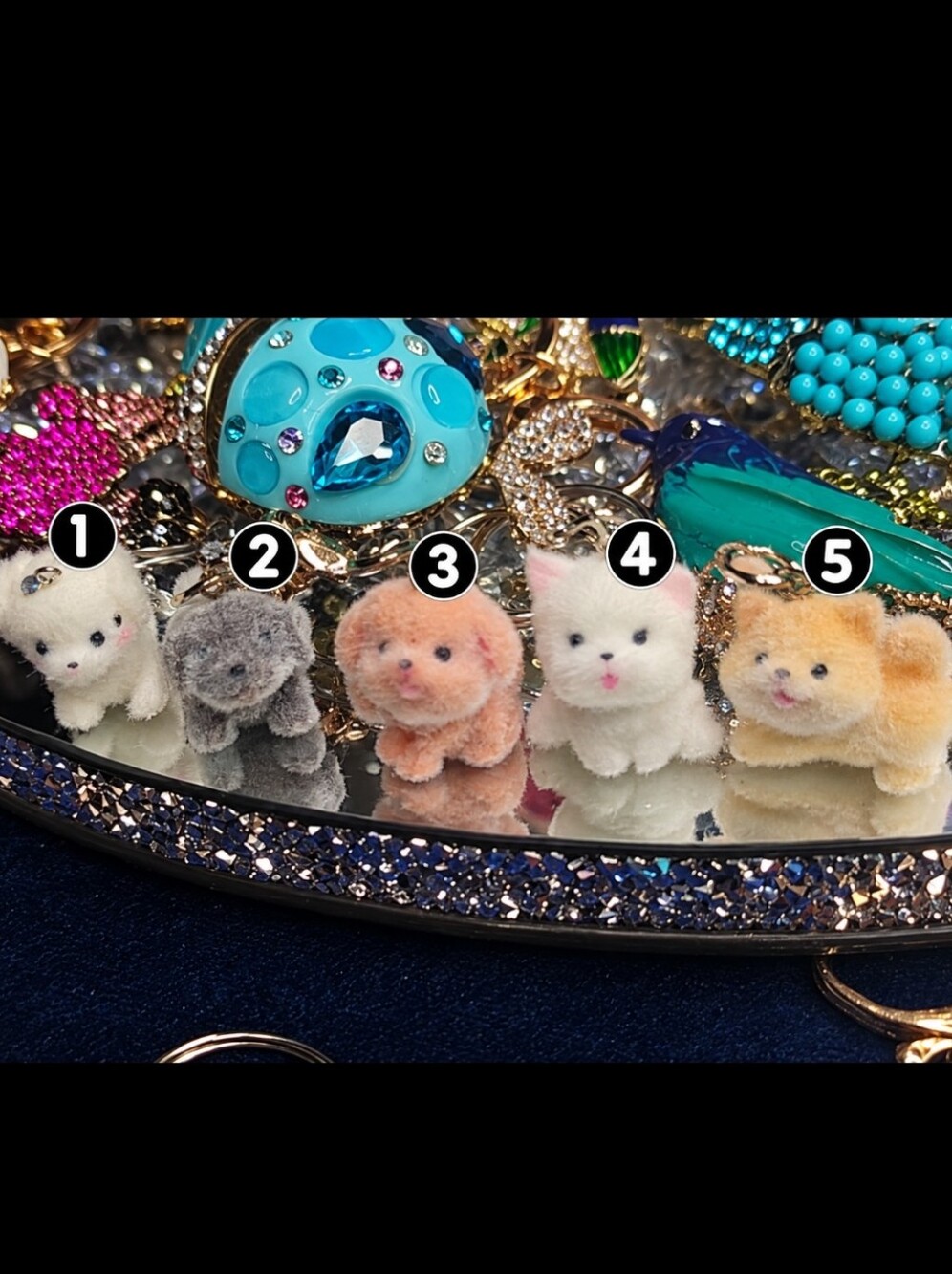 Plush Small Pets Keychain - Assorted Colors